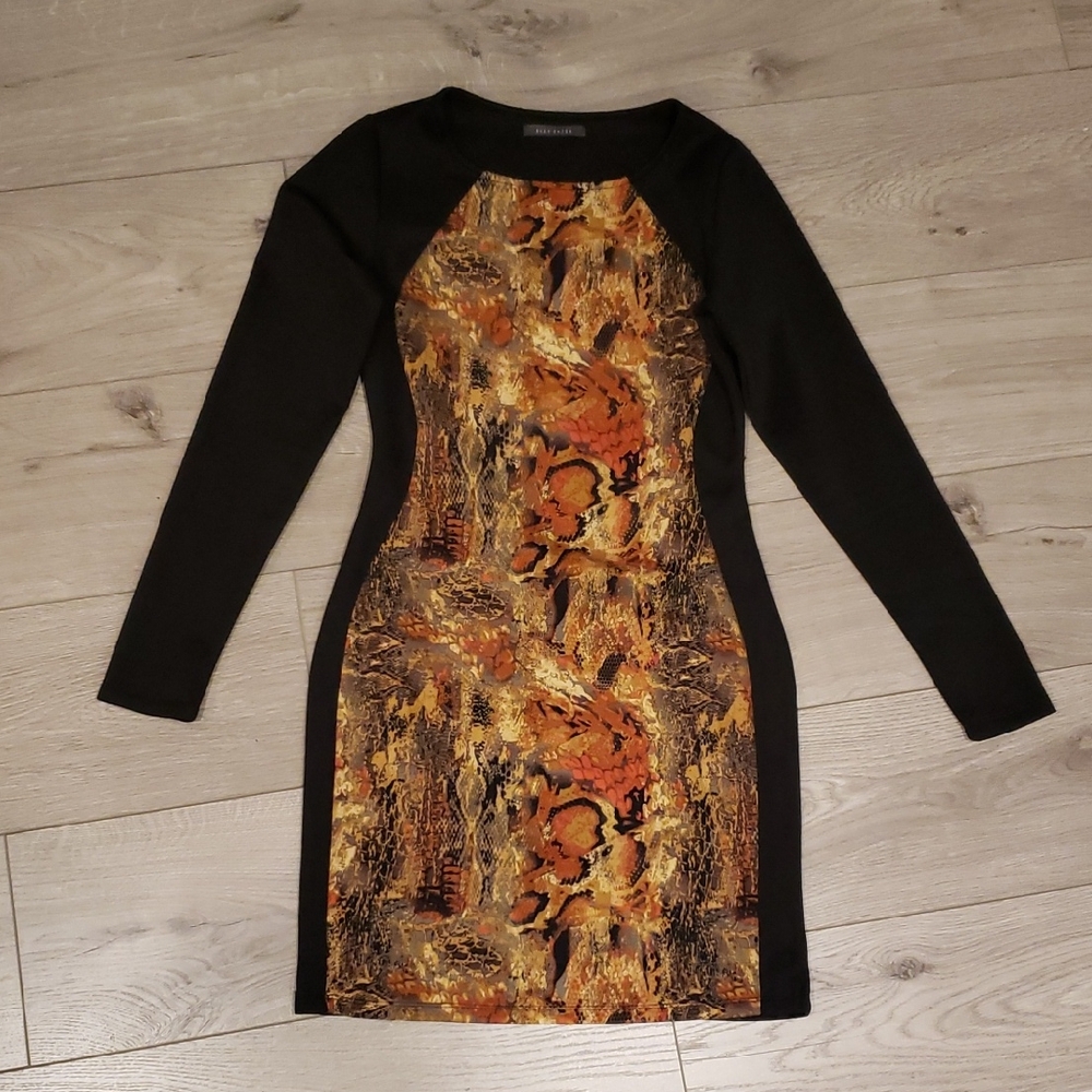 Elegant Black and Gold Dress